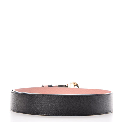 Gucci Calfskin 1973 Reversible Belt 95 38 Black Pink 3 of 7