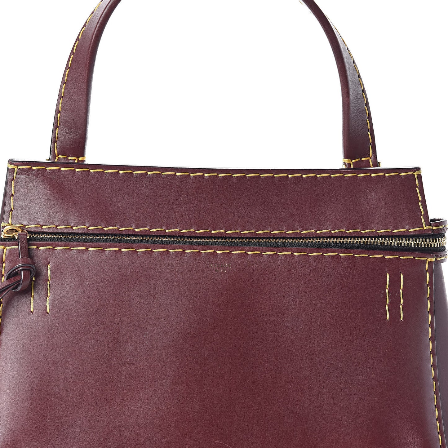 Smooth Calfskin Small Edge Shoulder Bag Burgundy