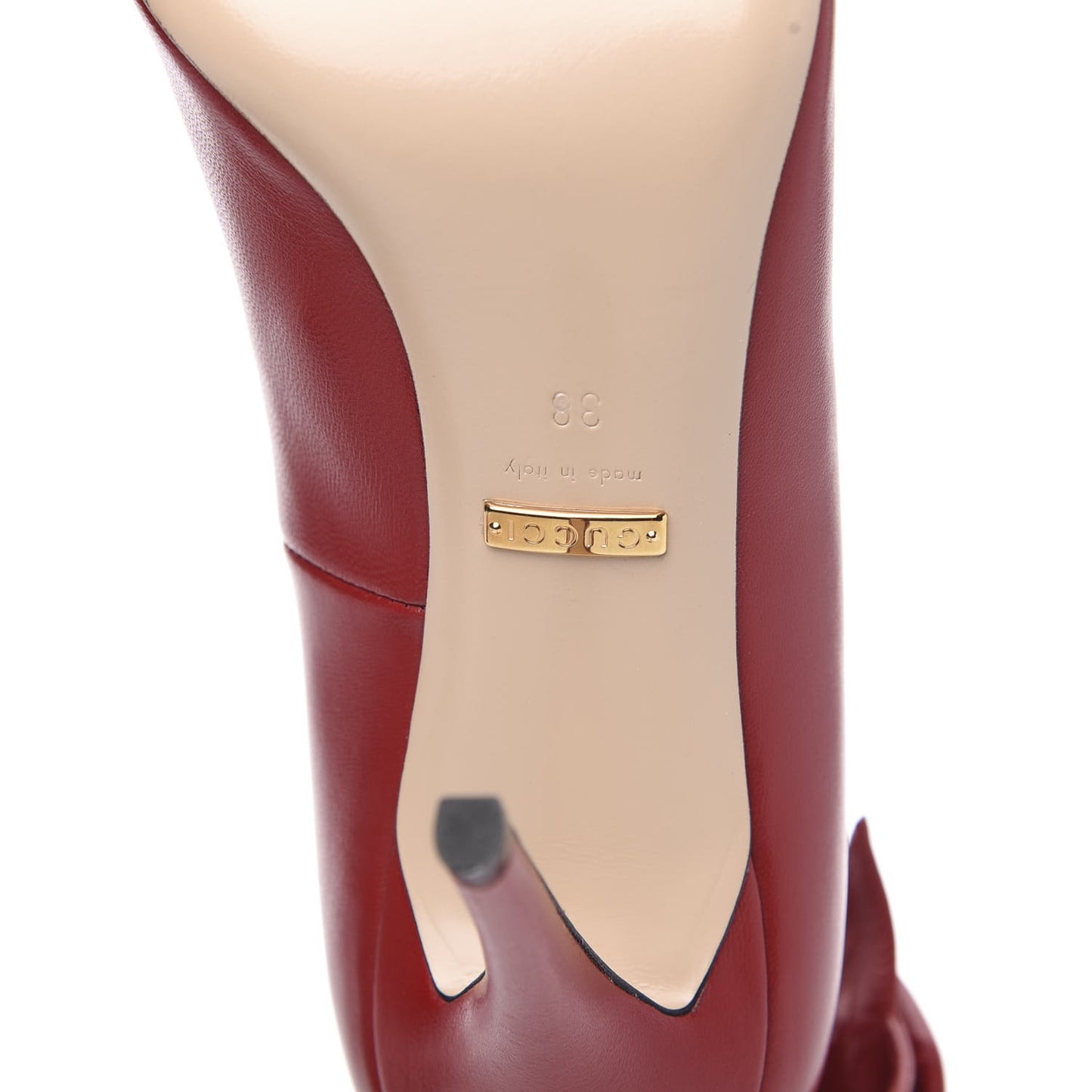 Nappa Queen Margaret Pumps 38 Hibiscus Red