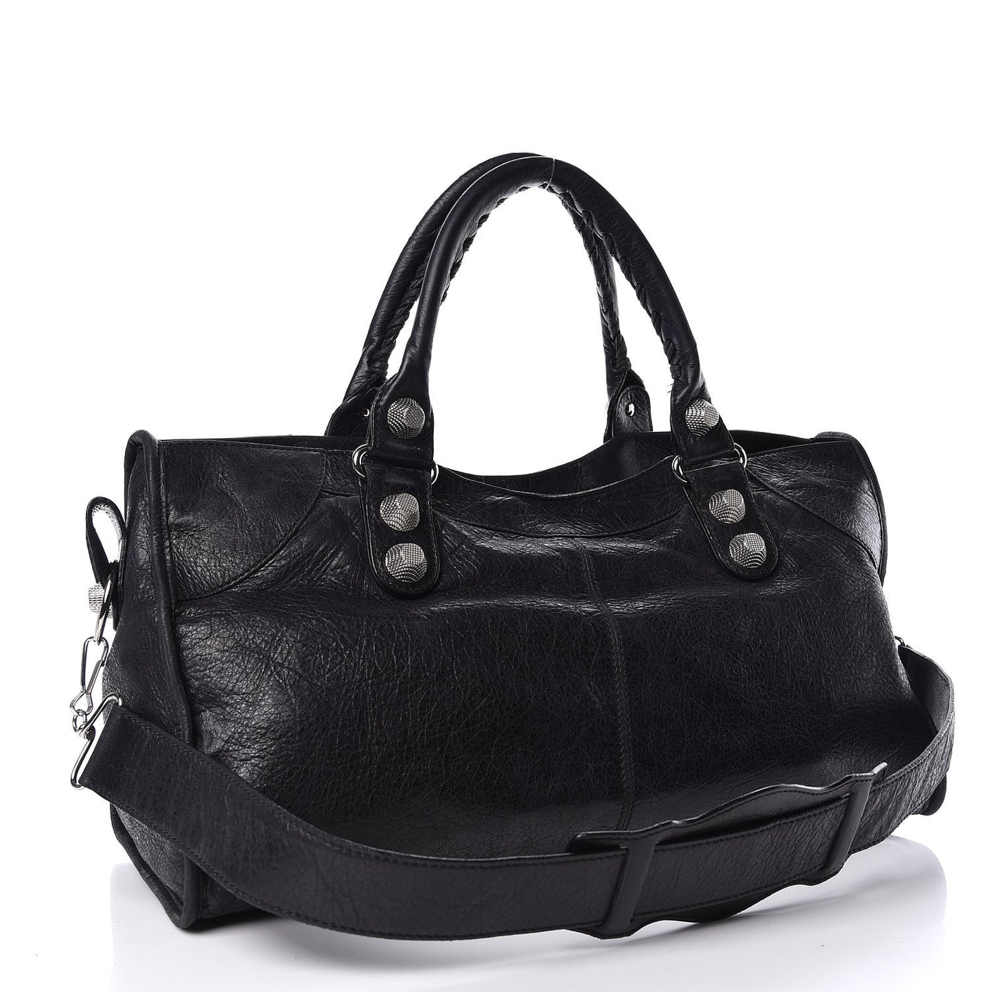 Agneau Giant 21 Silver Hardware Part Time Black