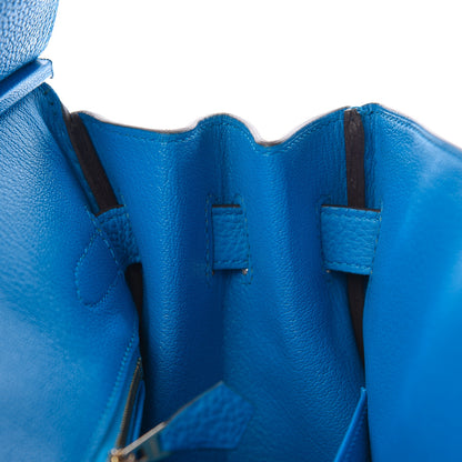 Hermes Togo Birkin 30 Bleu Zanzibar 15 of 37