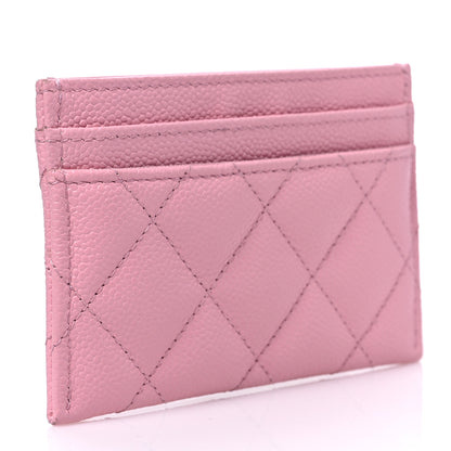Chanel Caviar Quilted Multi Chain CC Card Holder Pink 3 of 9