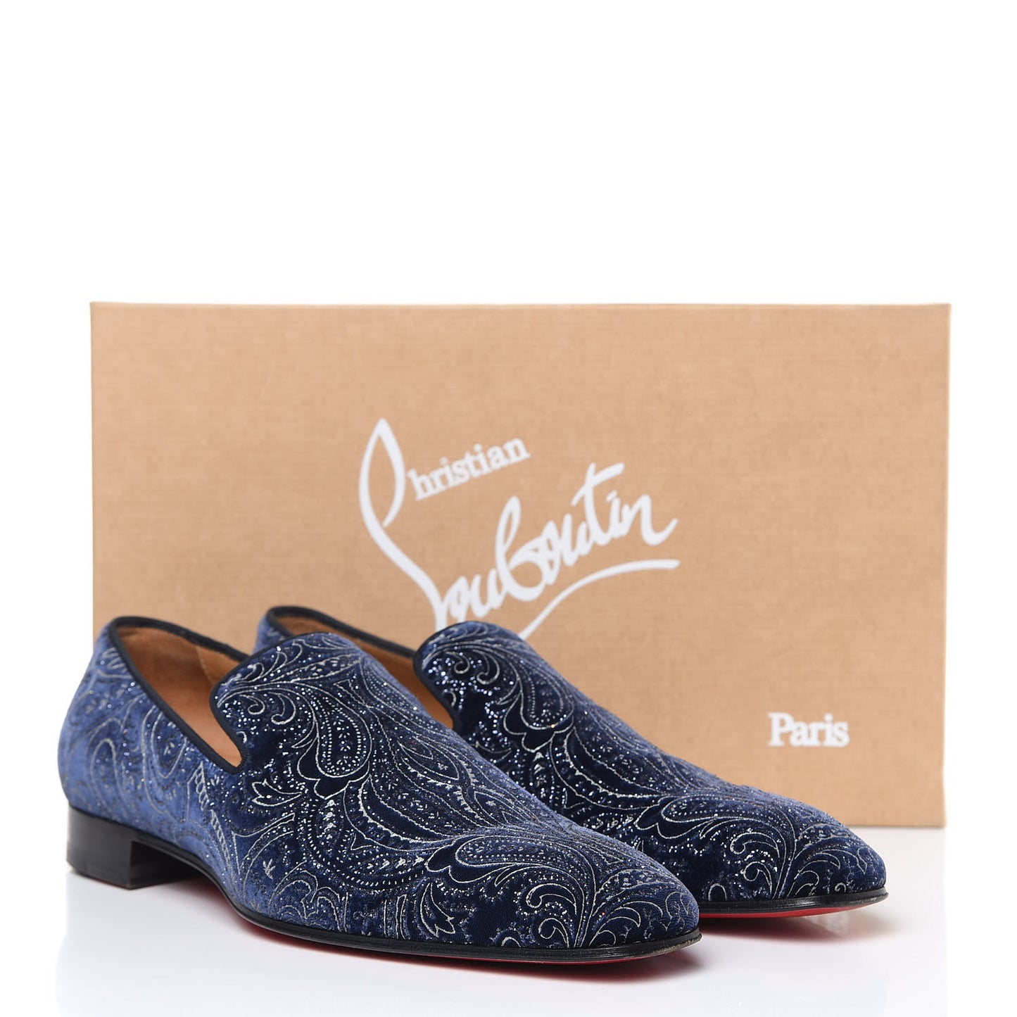 Velvet Brode Mens Dandelion Flat Loafers 41 Navy