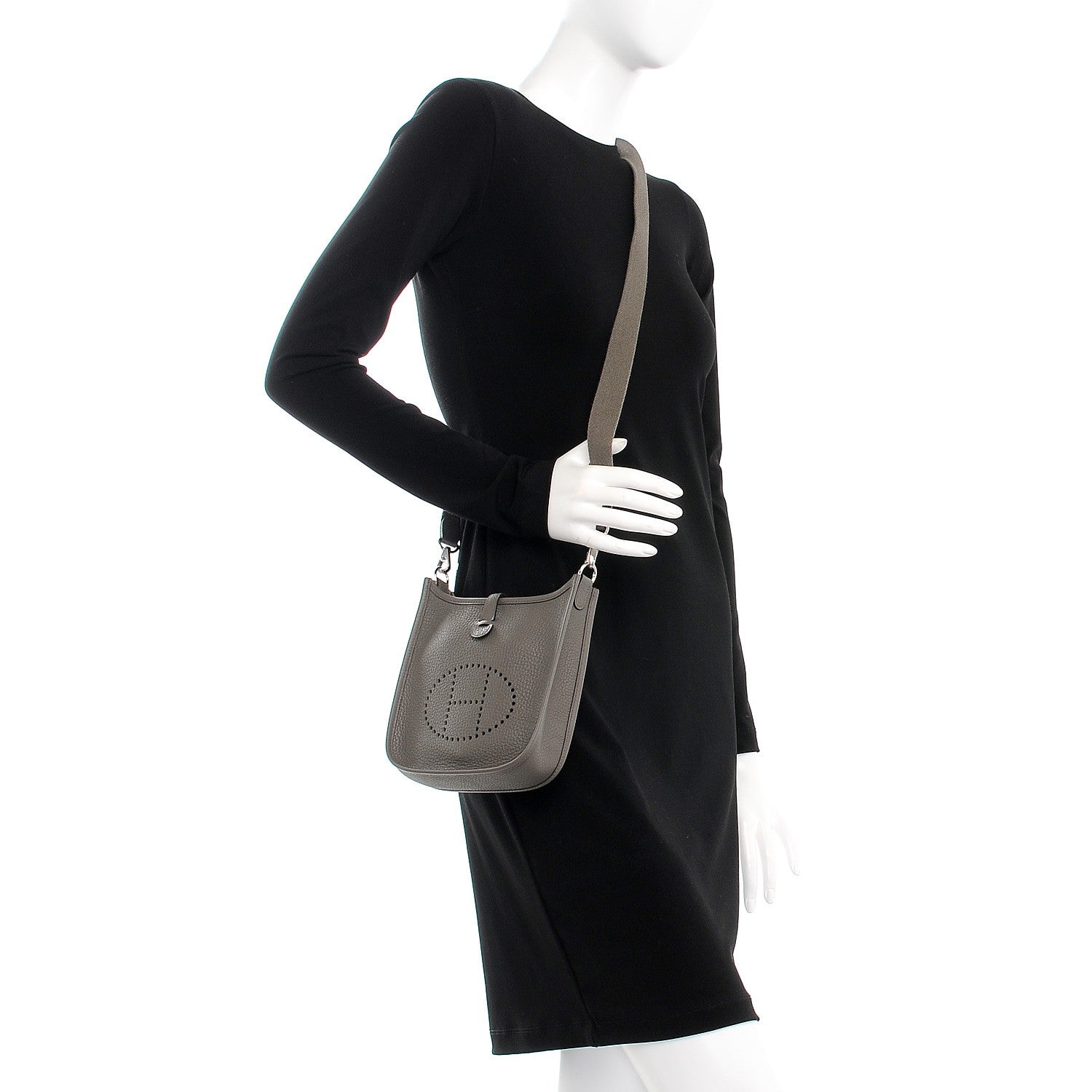 Hermes Taurillon Clemence Evelyne TPM Etain 2 of 8