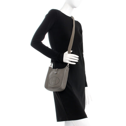 Hermes Taurillon Clemence Evelyne TPM Etain 2 of 8
