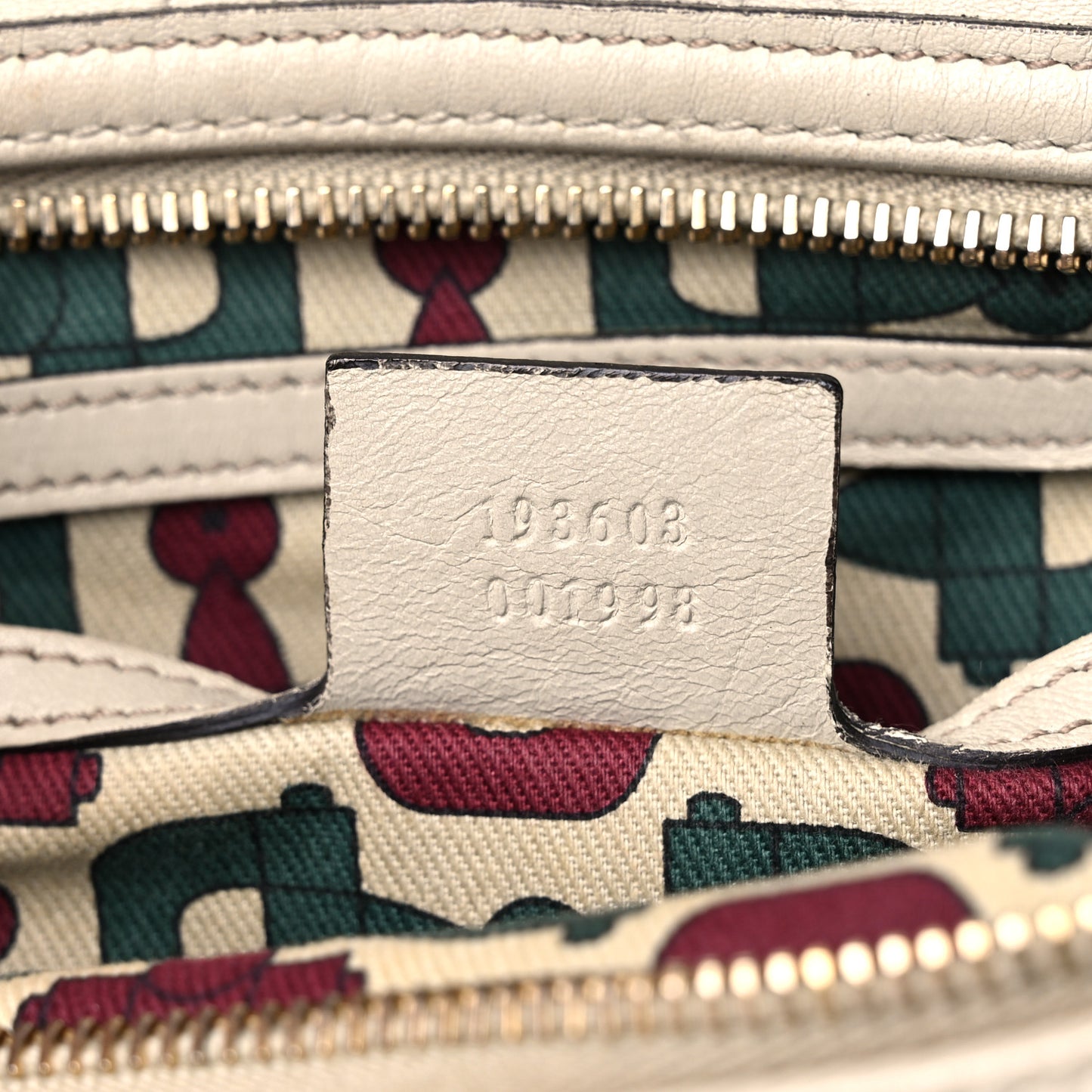 GG Plus Monogram Medium Joy Boston White