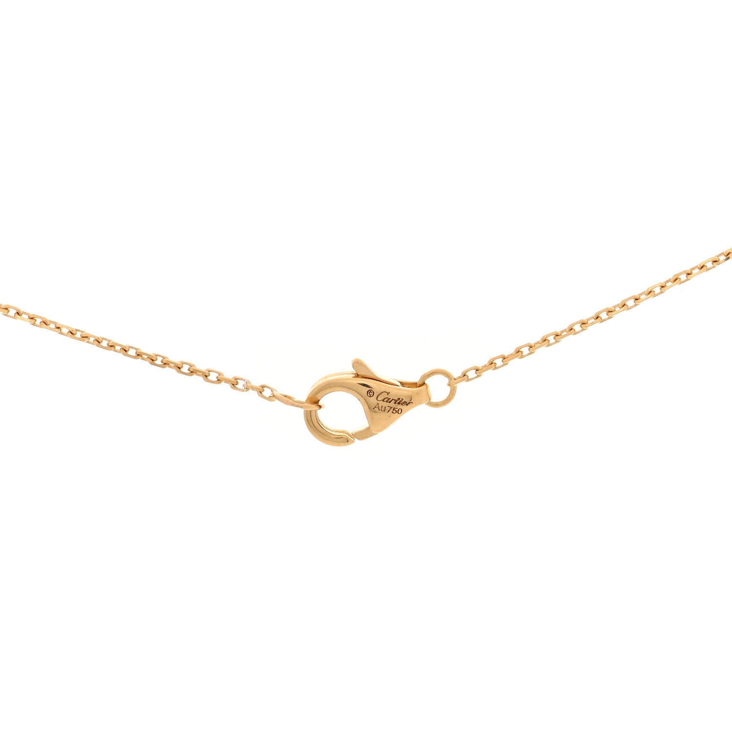 Cartier 18K Yellow Gold Diamond Lapis Lazuli XS Amulette de Cartier Pendant Necklace 4 of 4