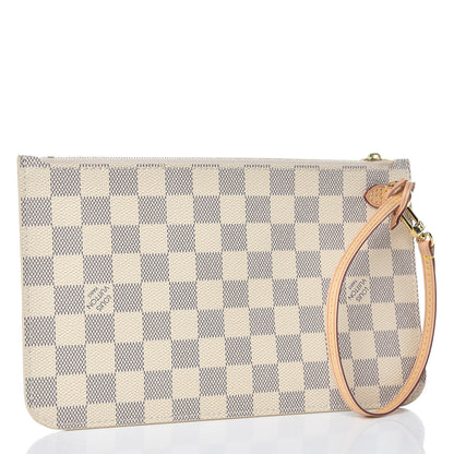Louis Vuitton Damier Azur Neverfull MM GM Pochette 3 of 8
