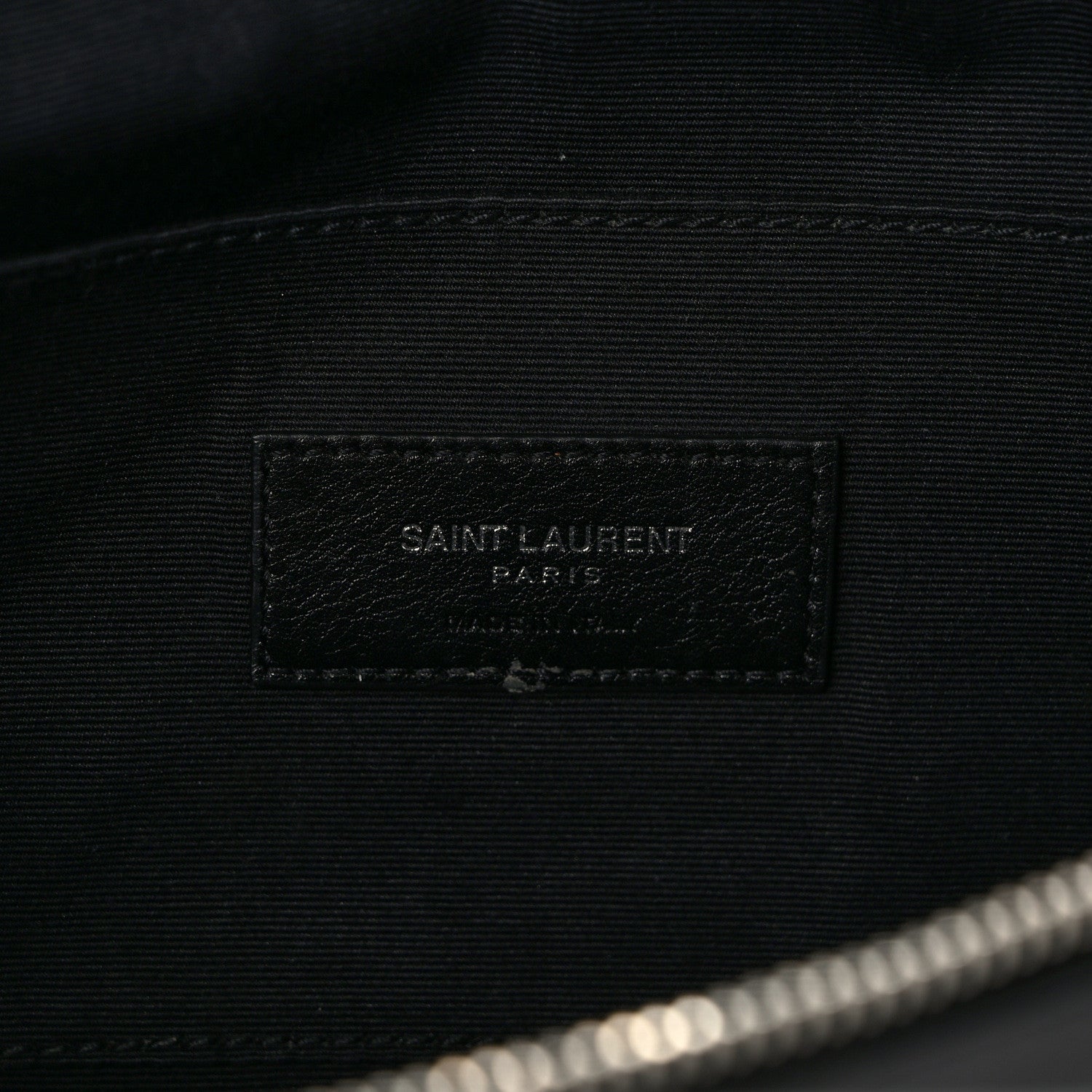 Saint Laurent Calfskin Belt Bag Black 6 of 15
