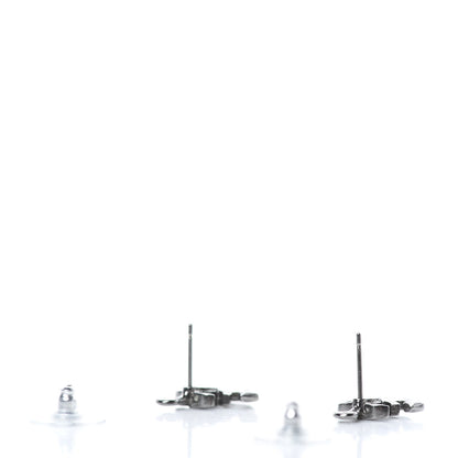 Chanel Metal Anchor CC Earrings Silver 3 of 5