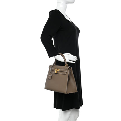 Hermes Epsom Kelly Sellier 28 Etoupe 2 of 11