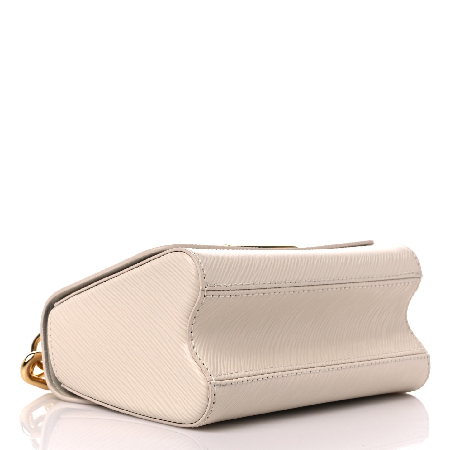 Epi Twist Braided Chain Shoulder Bag PM Quartz White