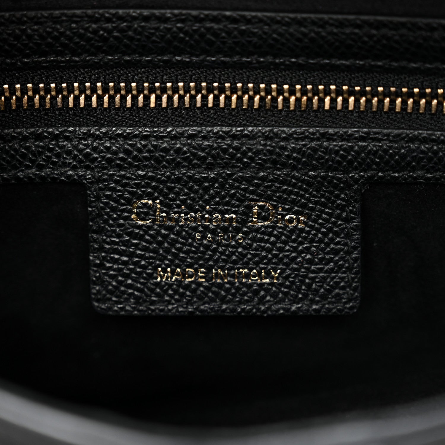 Christian Dior Grained Calfskin Saddle Bag Black 5 of 11