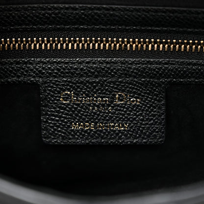 Christian Dior Grained Calfskin Saddle Bag Black 5 of 11
