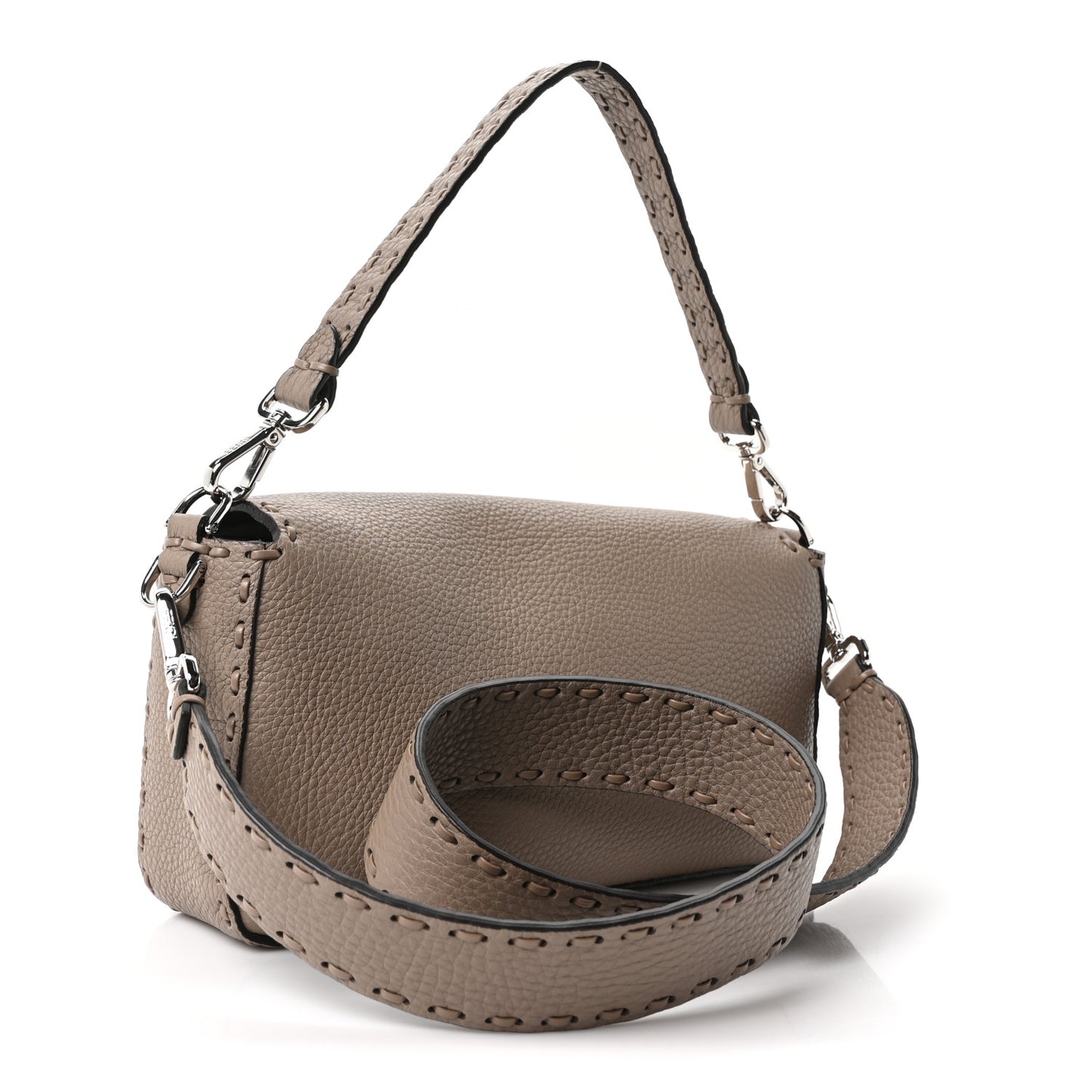 Cuoio Roma Sellerissima Nappa Sintetica Tape Stitch Baguette Corda