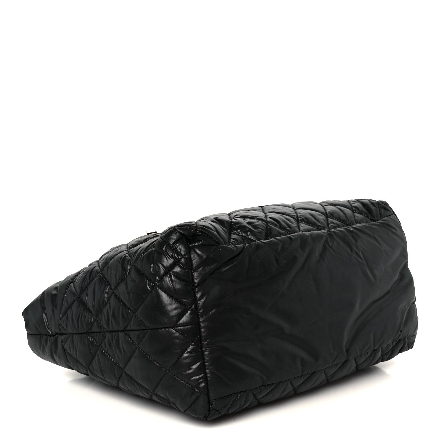 Chanel Nylon Quilted Small Coco Cocoon Tote Black 4 of 10