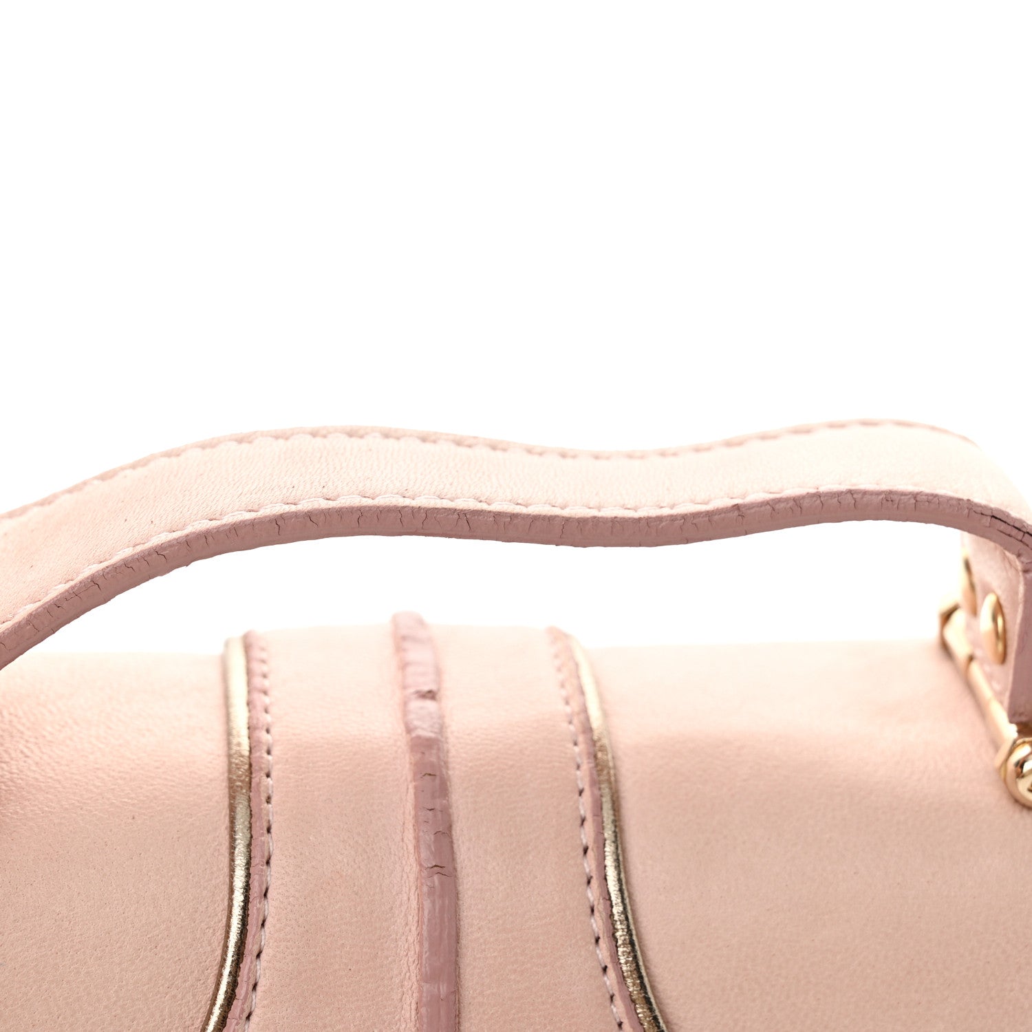 Fendi Nappa Flipping Mini Vanity Mirror Clutch Rose 13 of 15