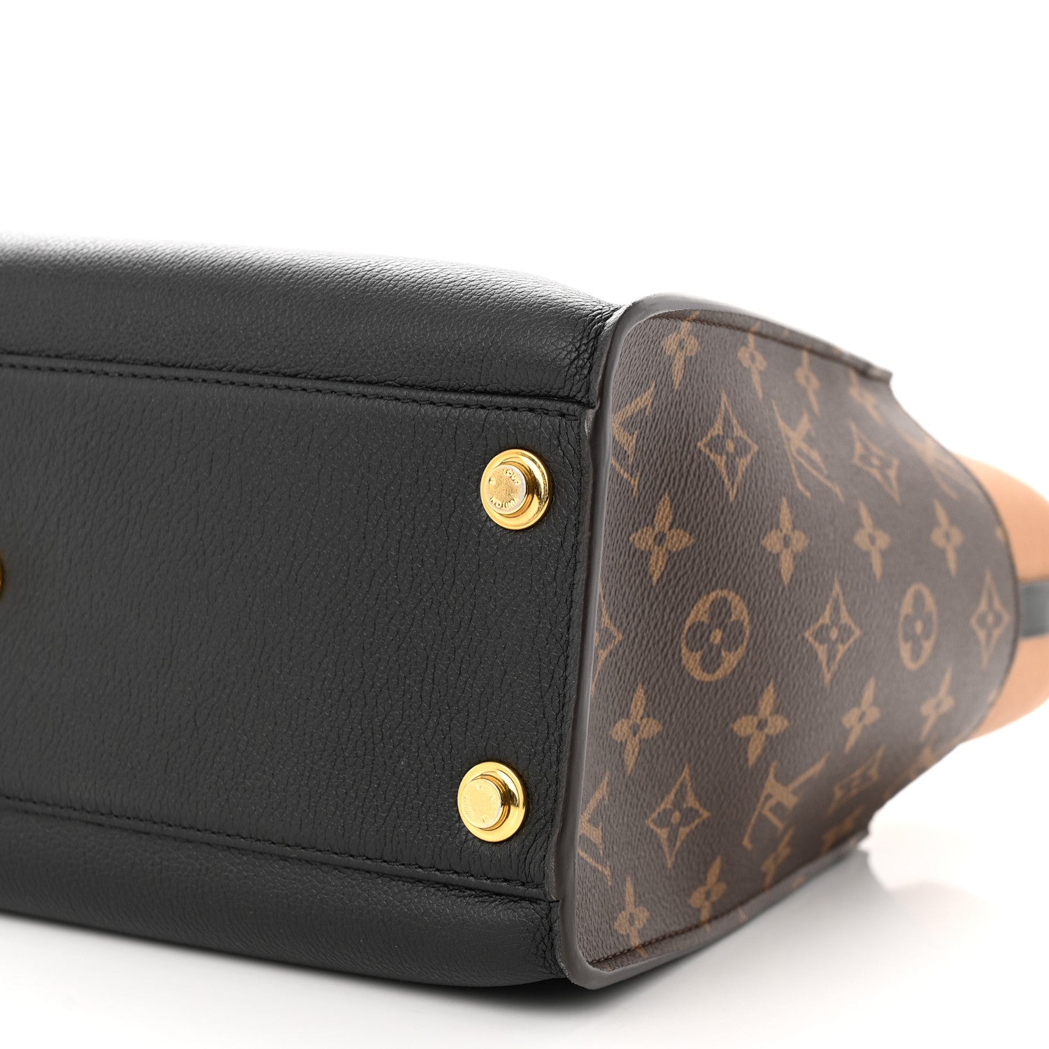 Louis Vuitton Calfskin Monogram On My Side Black 9 of 10