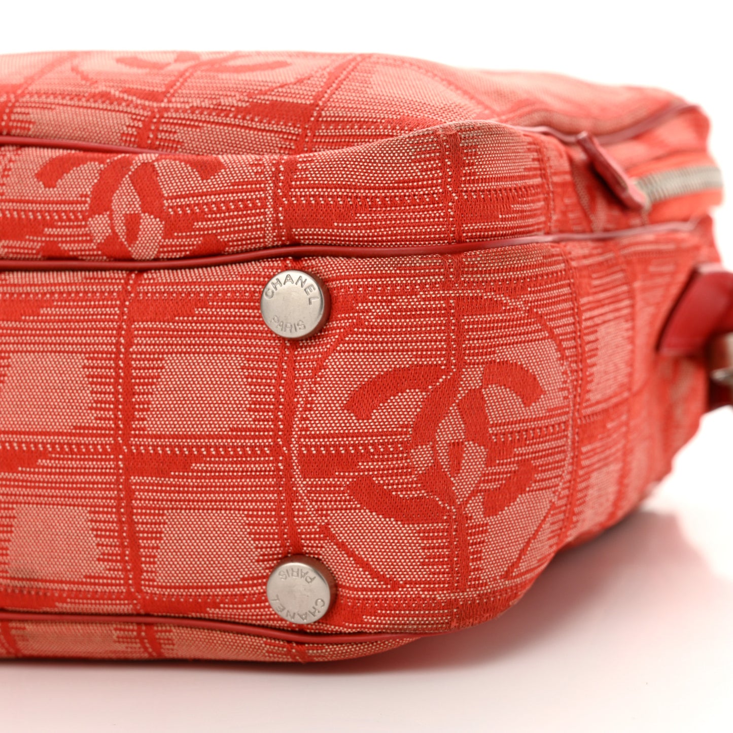 Nylon Small Travel Tote Red