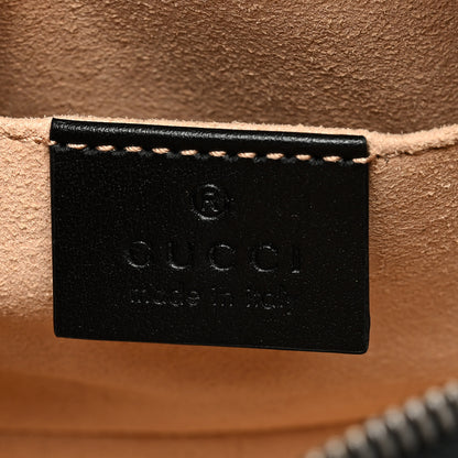 Gucci Calfskin Matelasse Mini GG Marmont Chain Shoulder Bag Black 6 of 11