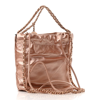 Chanel Metallic Calfskin Quilted Mini Chanel 22 Copper 3 of 11