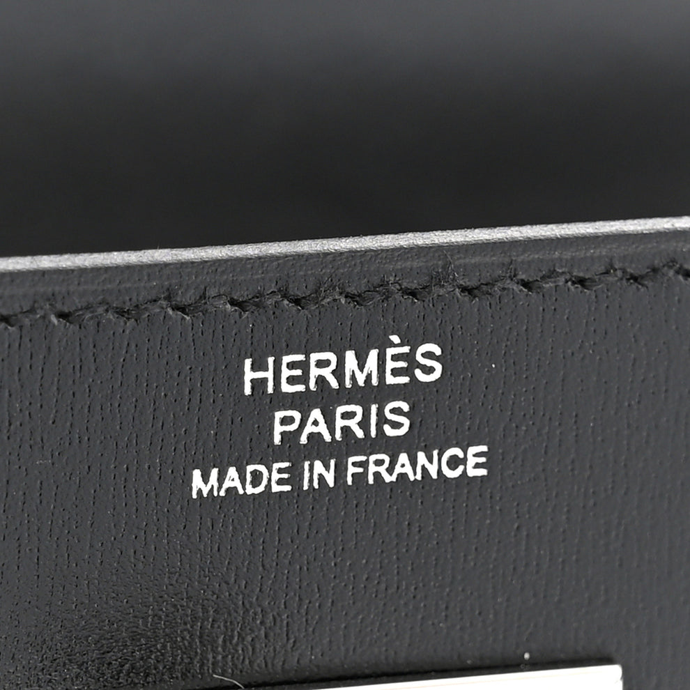 Hermes Box Kelly Wallet To Go Black 1999121 – FASHIONPHILE