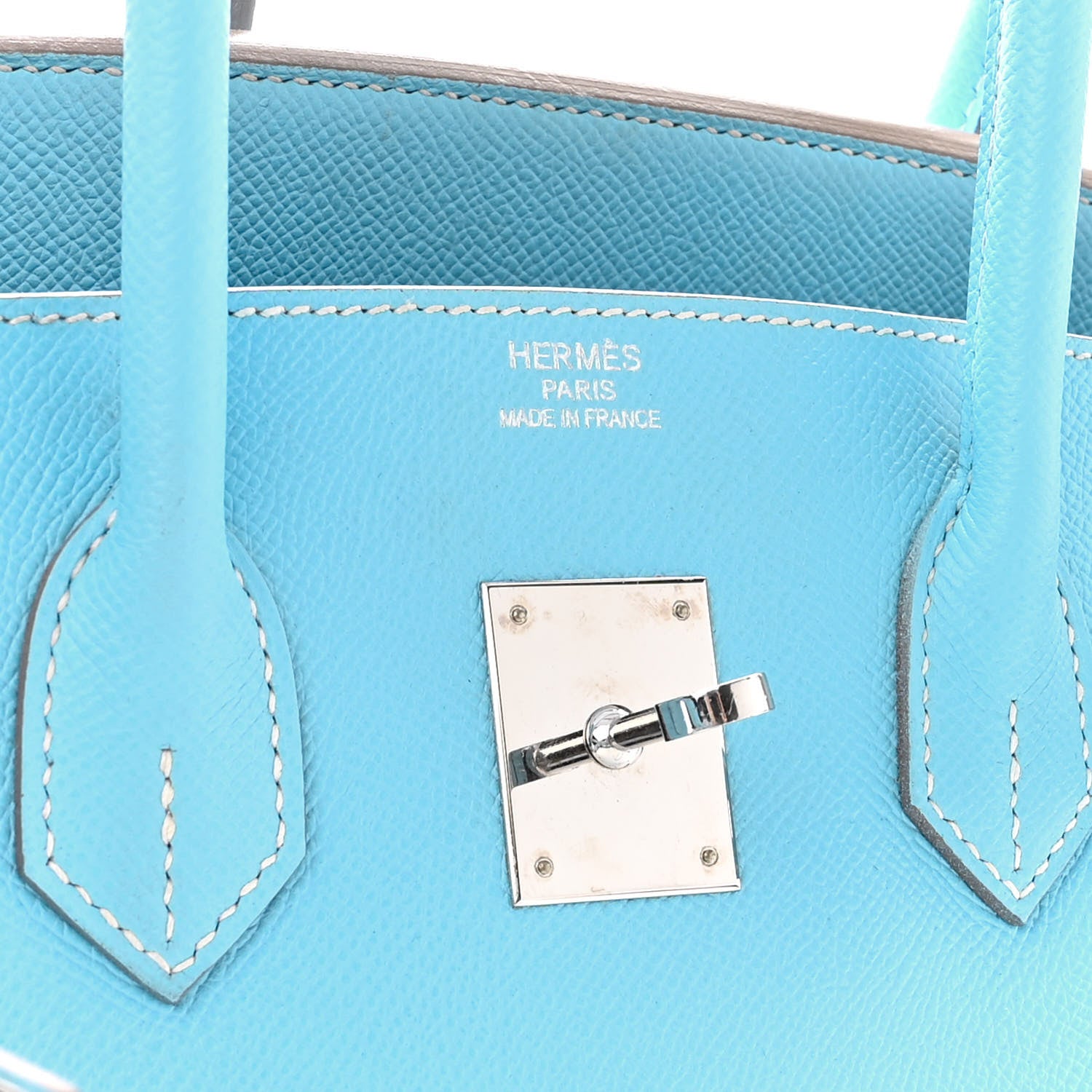 Hermes Epsom Candy Birkin 35 Celeste Mykonos 6 of 17