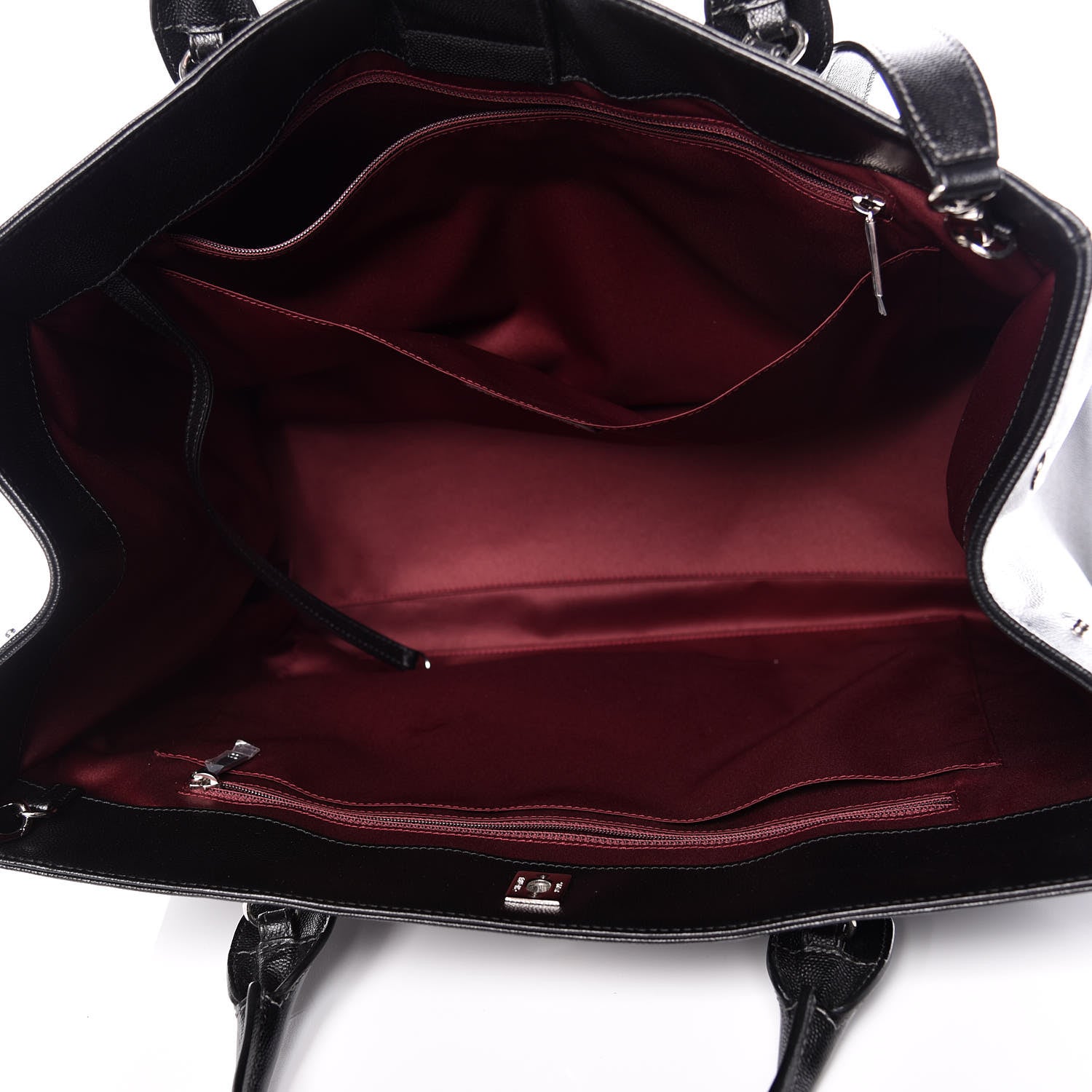 Chanel Caviar Large Cerf Executive Shopper Tote Black 5 of 10