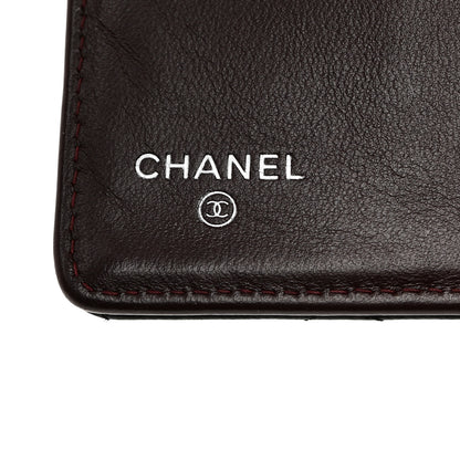 Chanel Lambskin Quilted Yen Wallet Black 5 of 8