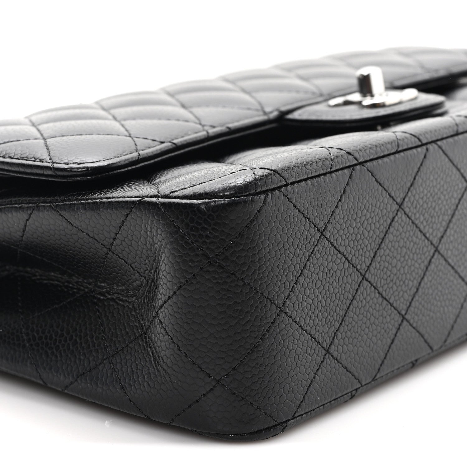 Chanel Caviar Quilted Medium Double Flap Black 9 of 12