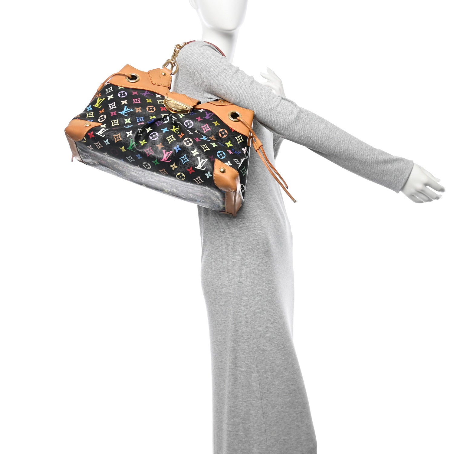 Louis Vuitton Monogram Multicolor Ursula Black 2 of 10