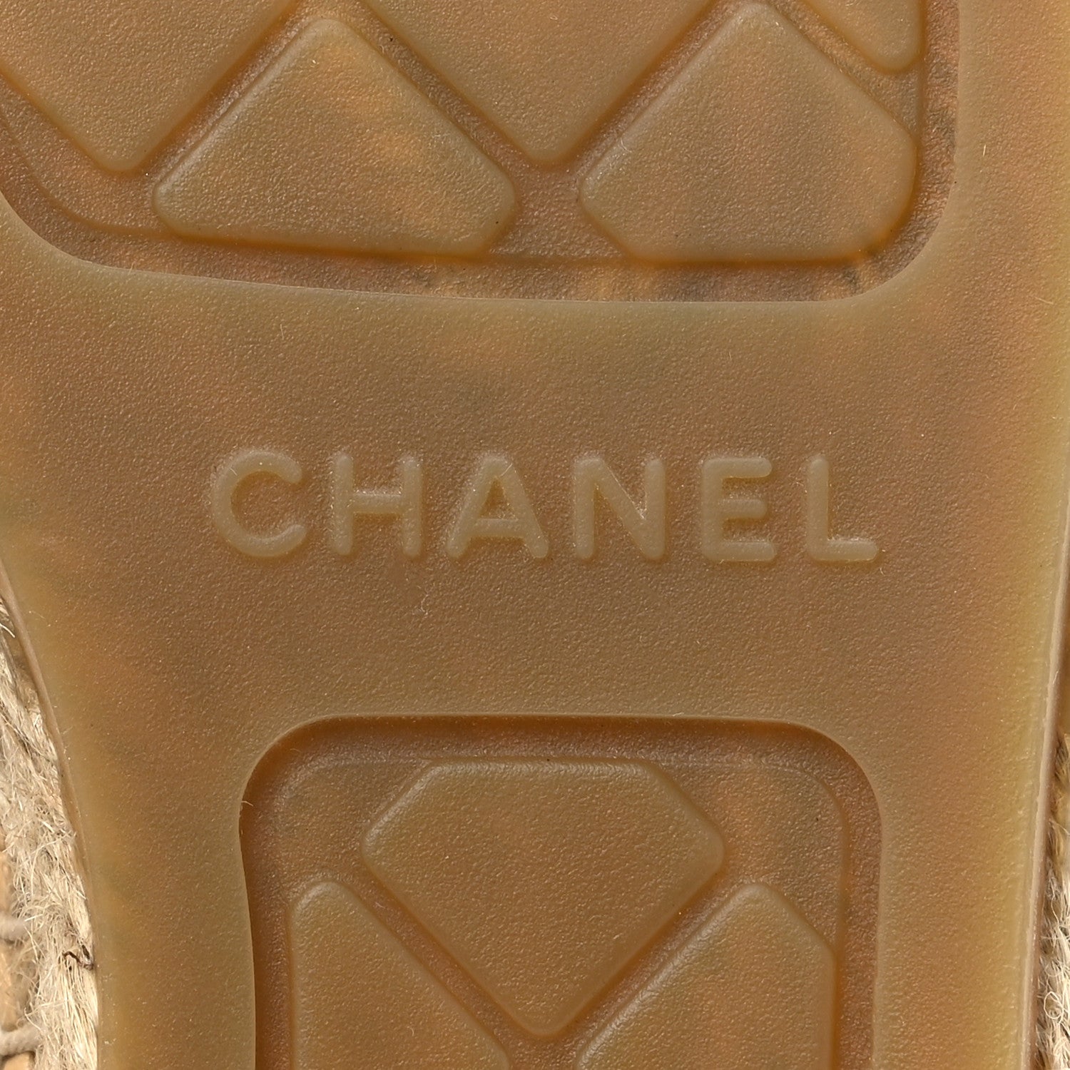 Chanel Lambskin CC Espadrilles 39 Beige Black 7 of 11