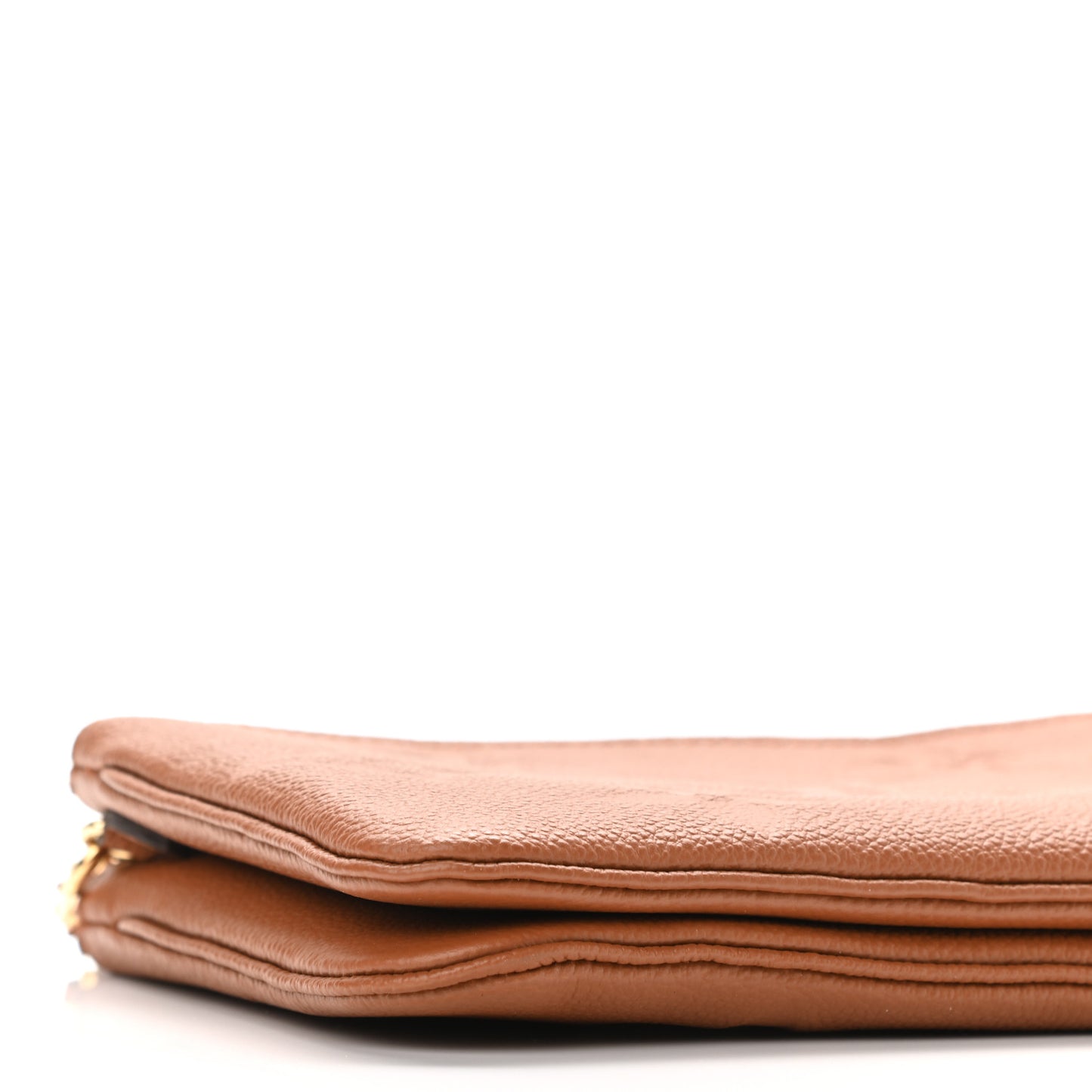 Empreinte Monogram Giant Double Zip Pochette Caramel