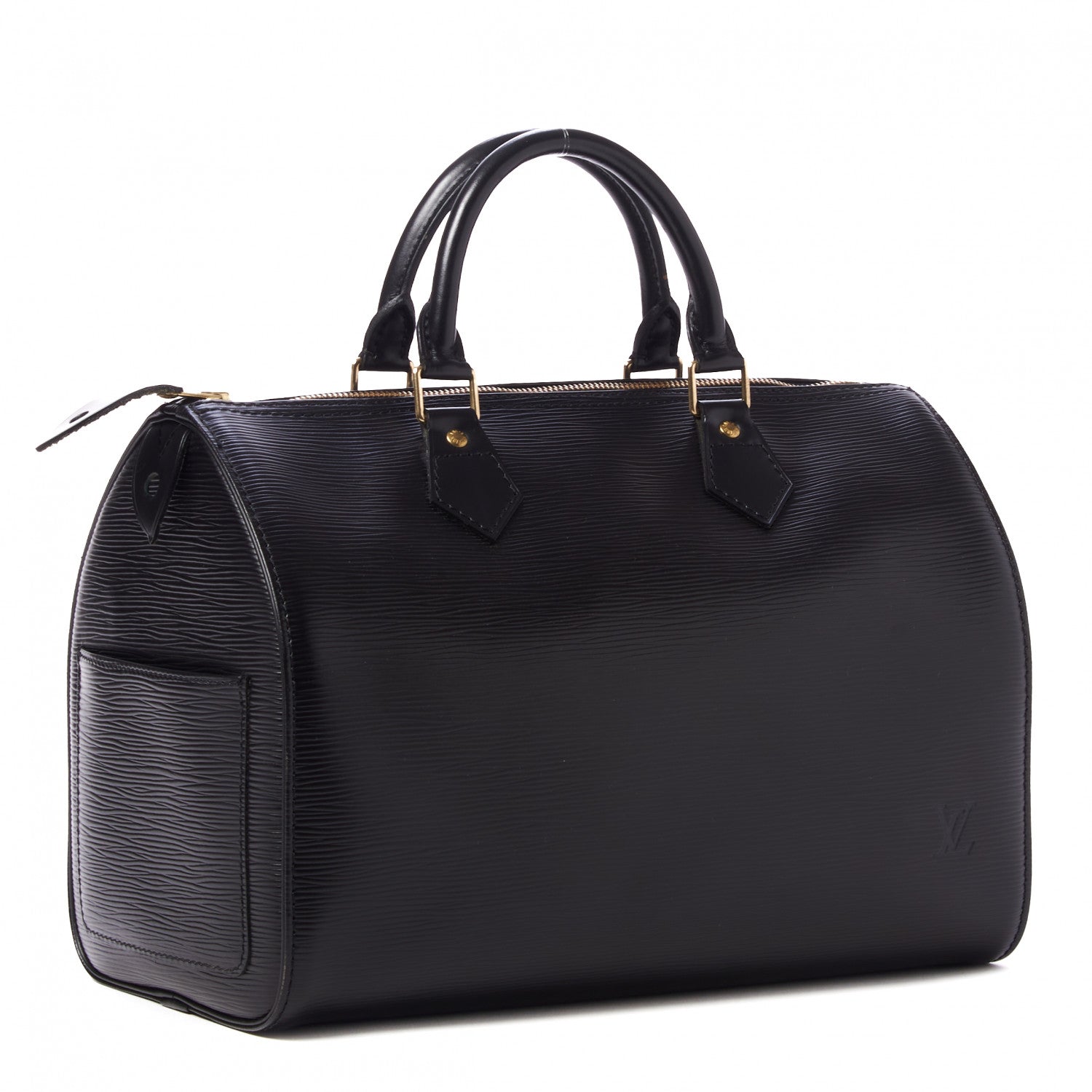 Louis Vuitton Epi Speedy 30 Black 3 of 9