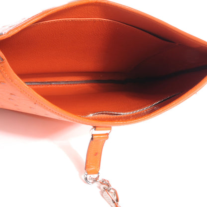 Hermes Ostrich TRIM II 31 Hobo Orange 6 of 7