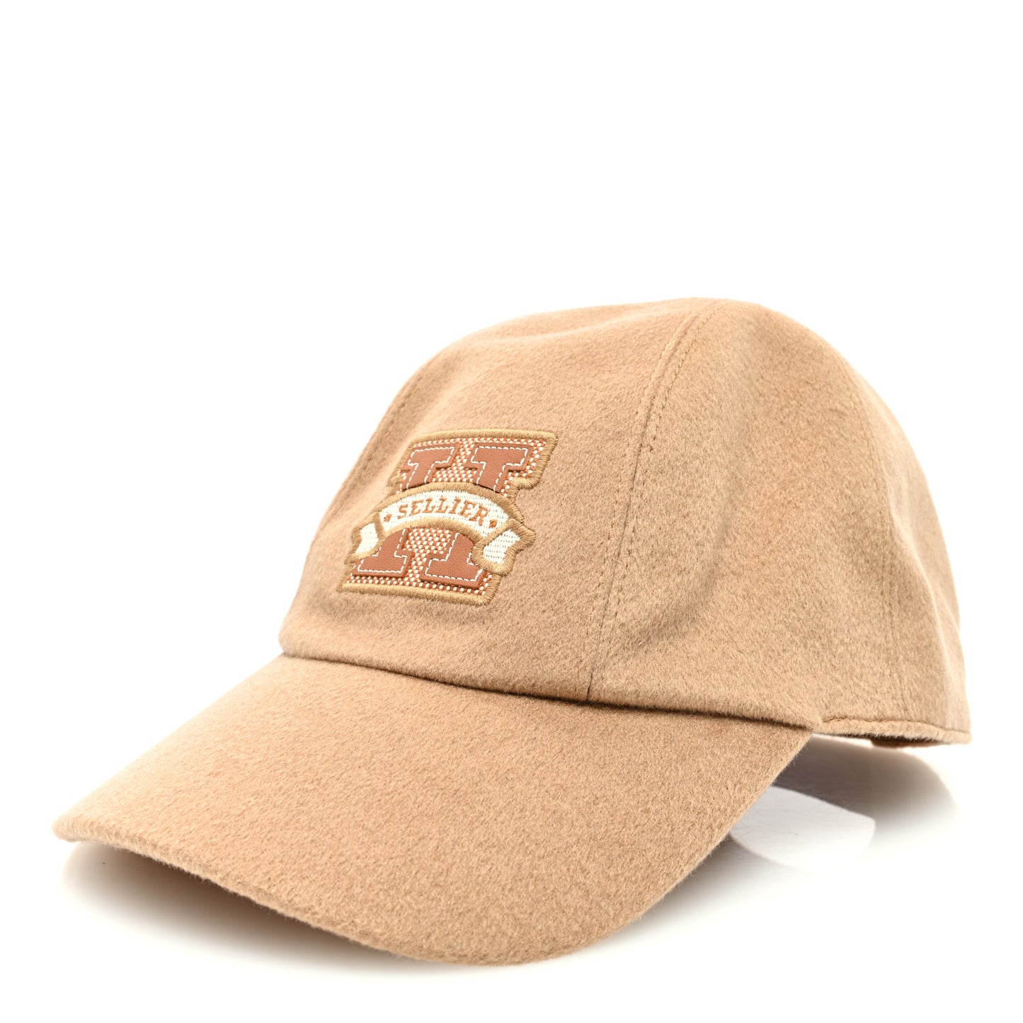 Cashmere Canvas Swift Davis H Sellier Cap 58 Beige Camel