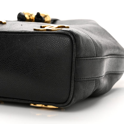 Chanel Caviar CC Drawstring Shoulder Bag Black 11 of 20