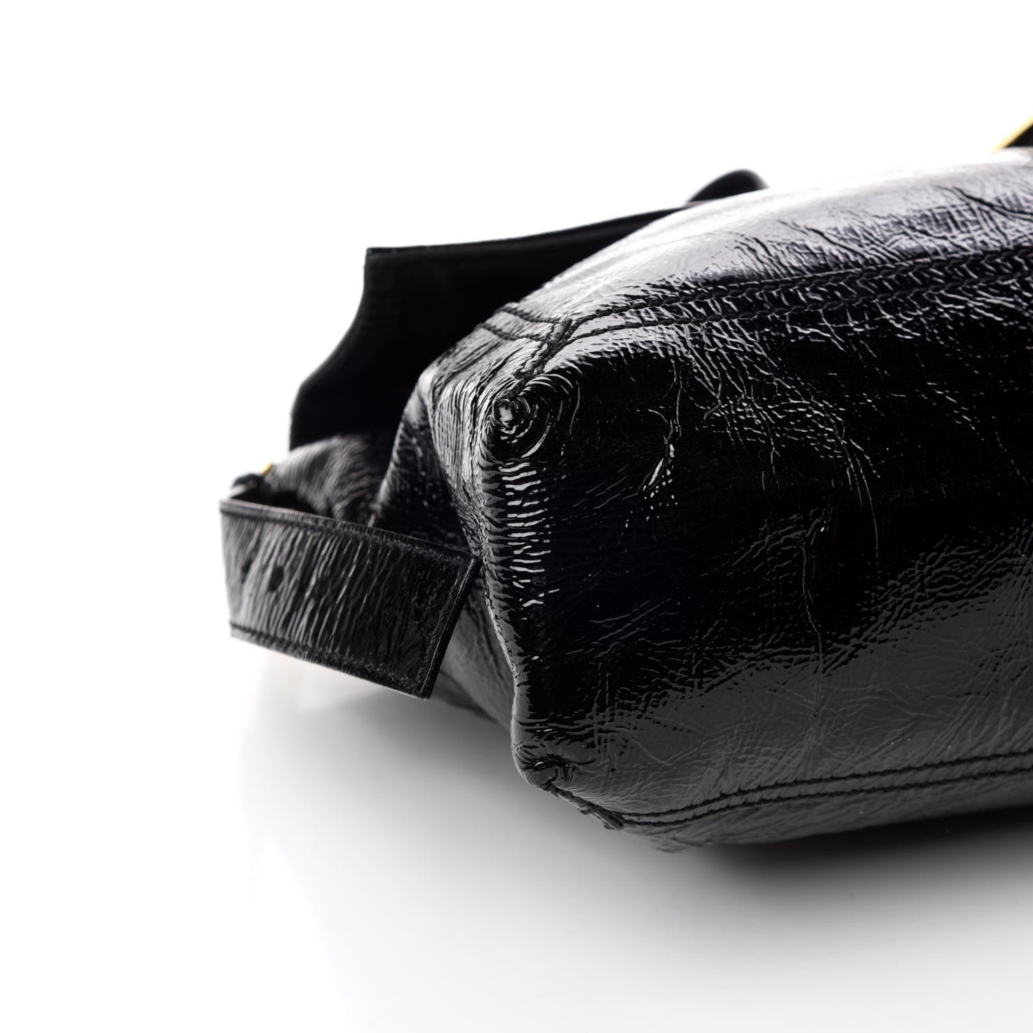 Fendi Vitello Naplak Large Convertible Baguette Black 5 of 10