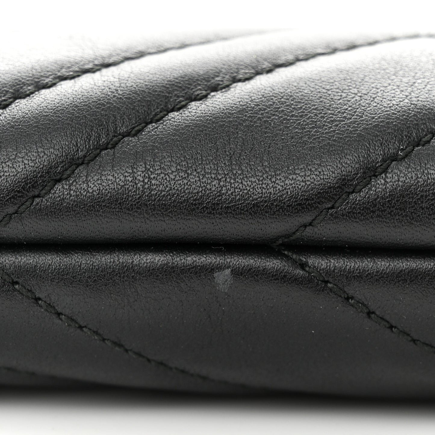 Calfskin Matelasse Mini GG Marmont Chain Bag Black
