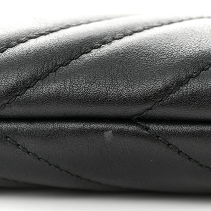 Gucci Calfskin Matelasse Mini GG Marmont Chain Bag Black 10 of 12