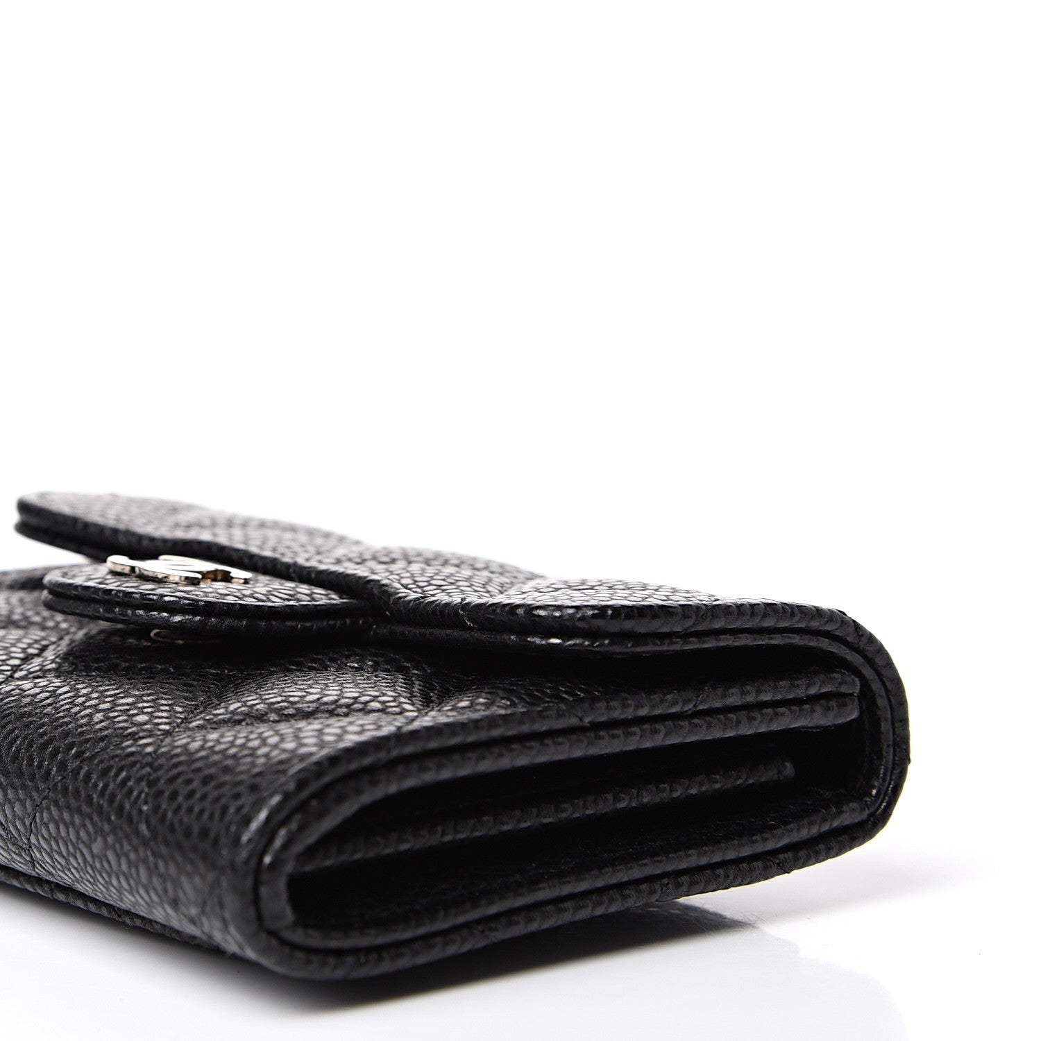 Chanel Caviar Quilted Flap Card Holder Wallet Black 7 of 11
