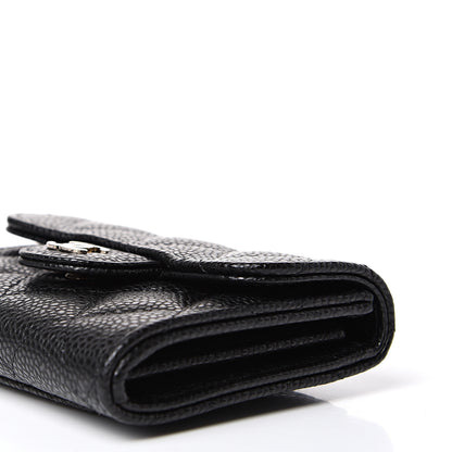 Chanel Caviar Quilted Flap Card Holder Wallet Black 7 of 11