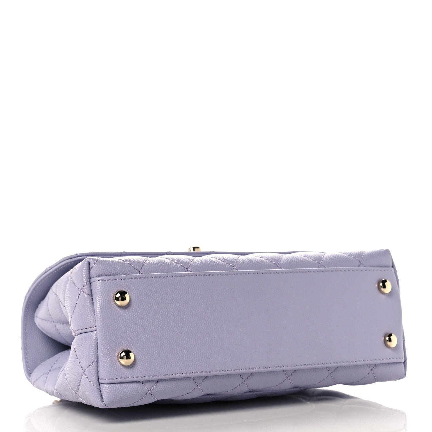 Chanel Caviar Quilted Mini Coco Handle Flap Light Purple 4 of 10