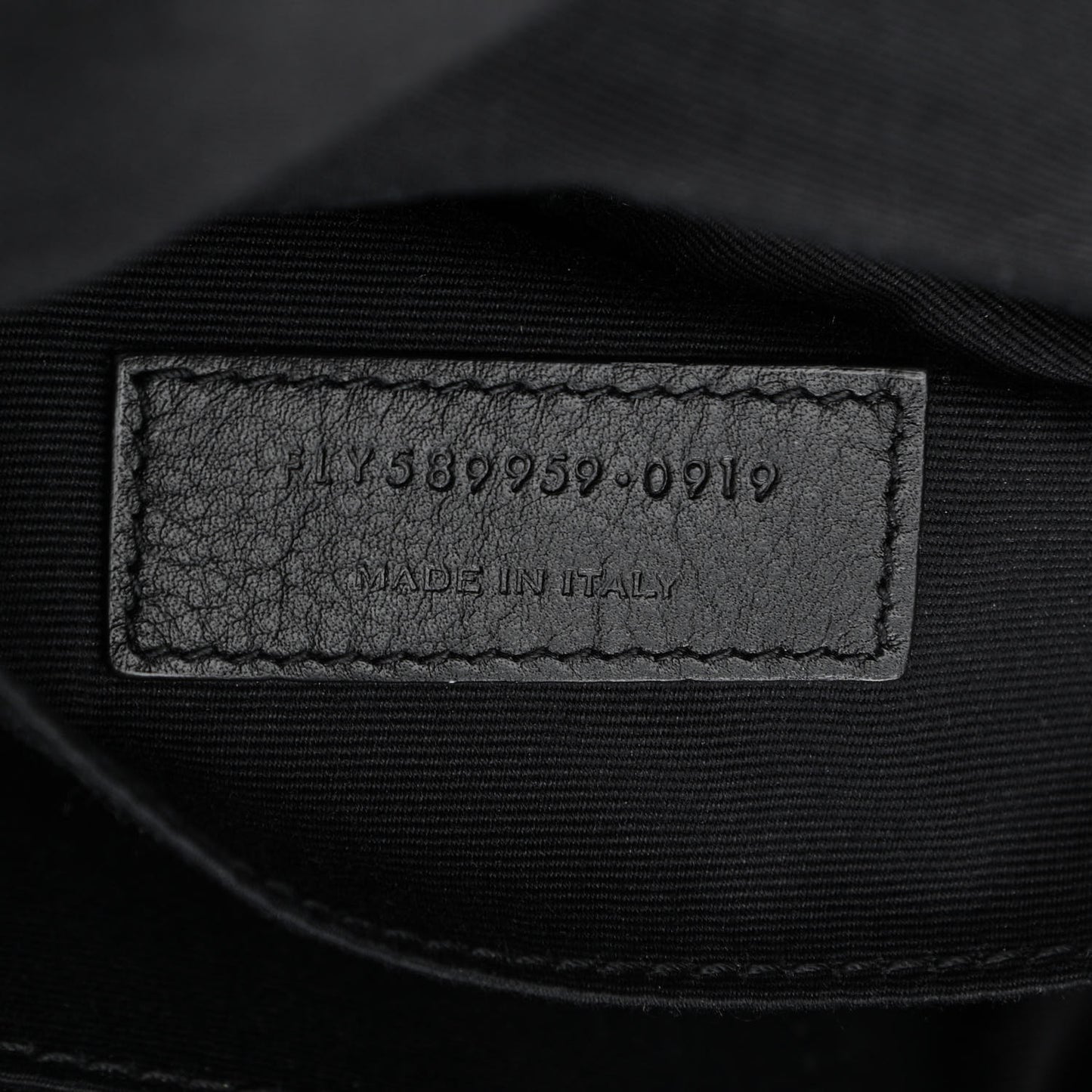 Grain De Poudre Monogram Belt Bag Black