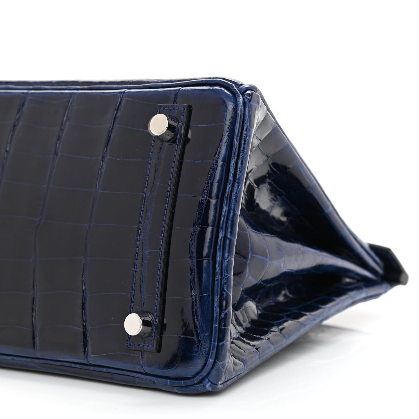 Shiny Niloticus Crocodile Birkin 25 Bleu Saphir