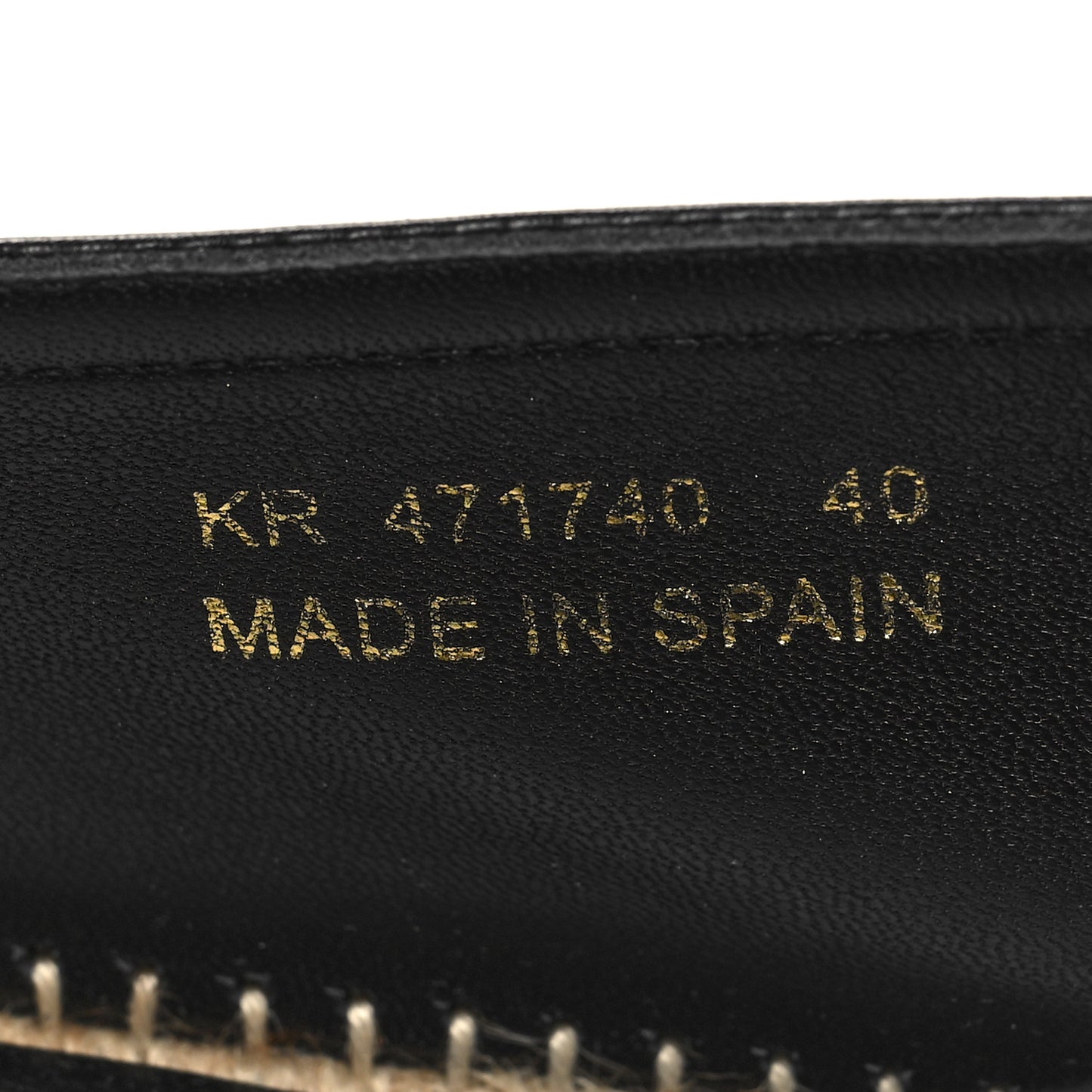 Lambskin Mens Monogram Espadrilles 40 Black