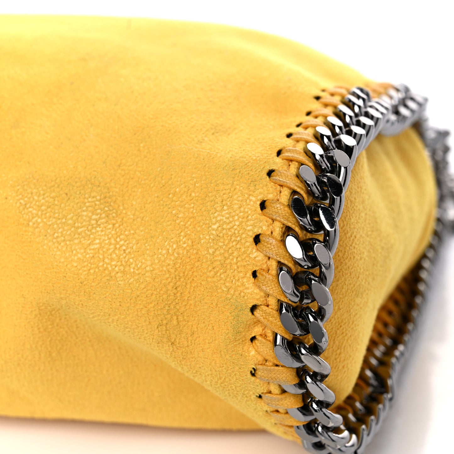 Shaggy Deer Falabella Mini Fold Over Tote Yellow