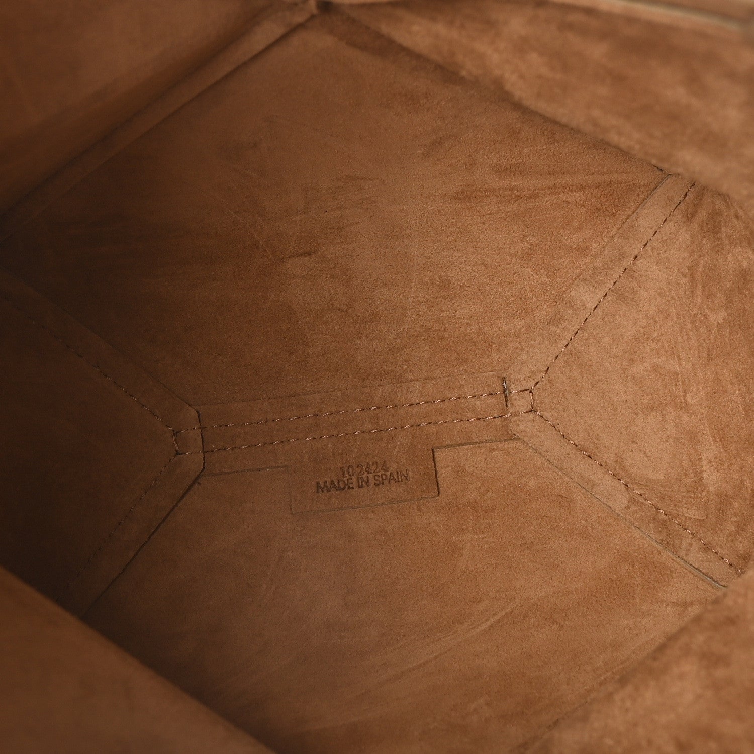 Loewe Shiny Calfskin Mini Puzzle Fold Tote Eucalyptus 5 of 10