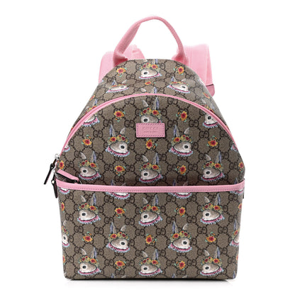 Gucci X YUKO HIGUCHI GG Supreme Monogram Childrens Backpack Pink 1 of 10