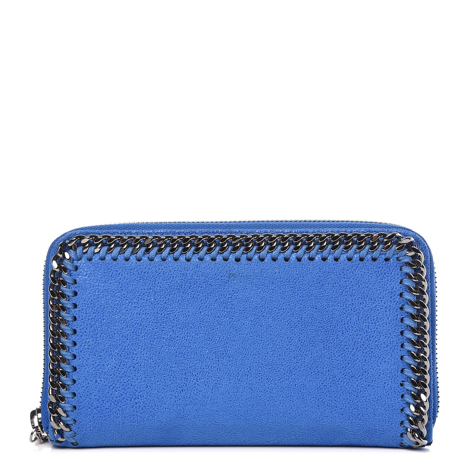 Stella McCartney Shaggy Deer Falabella Zip Around Wallet Blue 1 of 11